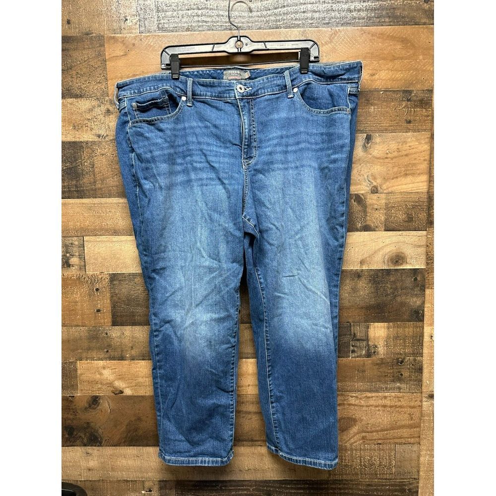 Torrid Women's Boyfriend Straight Vintage Stretch Jeans 24XS